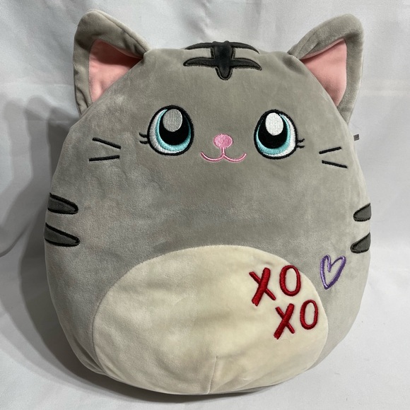 Large 12” Carson the Cat gray Squishmallow excellent condition - Picture 1 of 7